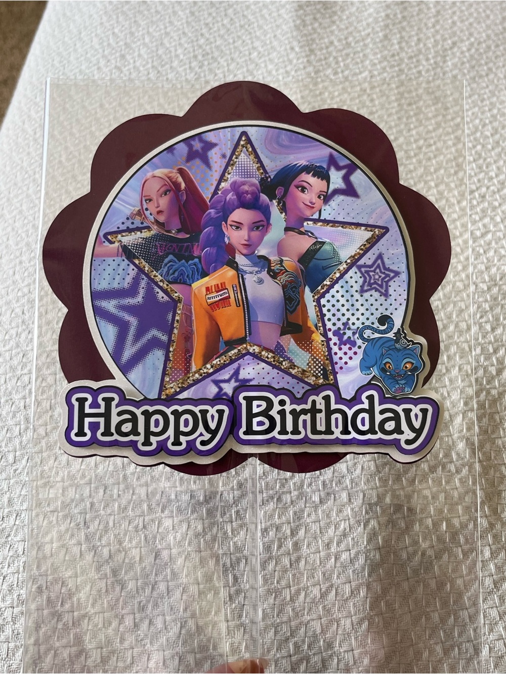 K-pop demon cake topper